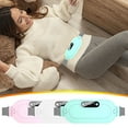 thumbnail image 1 of MORESEC under $5 3Pcs Heating Massage Belt,Digital Display Warm Belt with Three Heat Levels and Vibration Modes, Portable Rechargeable Design for Waist and Abdomen Comfort, Soothing Relief, 1 of 9