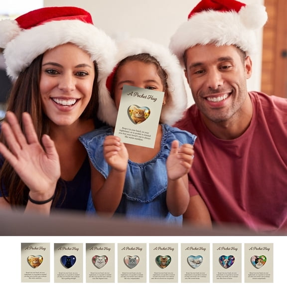 MORESEC under $5 8Pcs Cat Theme Gift Card, Cute Cat Themed Pocket Gift Card Decoration, Adorable Feline Design for Birthday, Holiday & Just Because Gifts, Personalized Space for Heartfelt Message