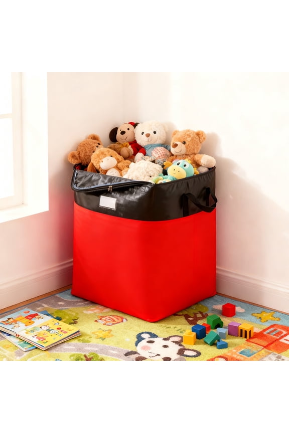 under $5 Big Capacity Storage, Waterproof Packing Tote with Thick Material for Clothes and Travel, Strong Zipper and Handles for Moving and Seasonal Organization, Easy to Transport