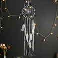 thumbnail image 1 of MORESEC under $5 Dream Catcher Wall HangingCrescent Moon Star Dream Catcher Wall Decor, Bohemian Macrame Feather Bead Pendant for Bedroom Living Room Nursery, 1 of 2