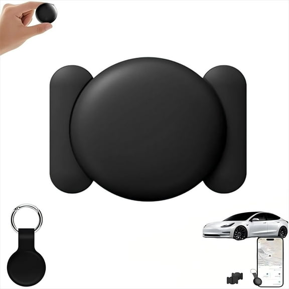 MORESEC under $5 GPS Car Tracker, Mini Magnetic GPS Tracker for Car, Portable Hidden Real Time Locator for Android, No Monthly Fee Vehicle Tracking Device, Compatible with Find My Network