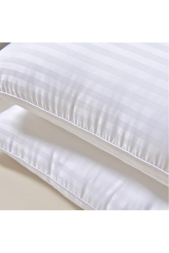 under $5 Hotel Pillow, Hotel Quality White Pillow, Hypoallergenic Soft Down Alternative, Standard Size Bed Pillow, Machine Washable Luxury Comfort, Home Sleep Upgrade