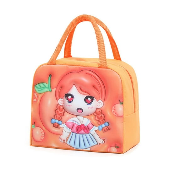 MORESEC under $5 KidsLunch Bag, Cute 3D Pet Bento Lunch Bag forKids, Insulated Lunch Box with Ice Pack Pocket, Thermal Food Carrier for Study Office, LeakproofChildren'sMeal Bag