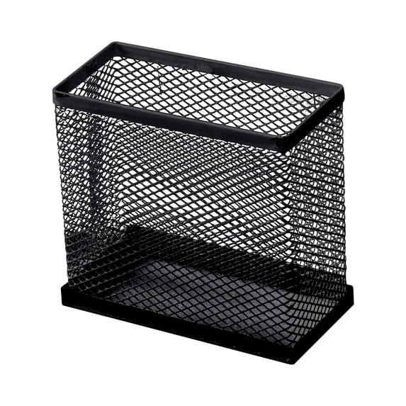 MORESEC under $5 Metal Mesh Pen Holder, Metal Mesh Pen Holder Organizer, Desktop Pen Storage Box for Teens, Wall Mounted Pen Pencil Holder, Modern Office Desk Organizer