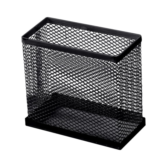 MORESEC under $5 Metal Mesh Pen Holder, Metal Mesh Pen Holder Organizer, Desktop Pen Storage Box for Teens, Wall Mounted Pen Pencil Holder, Modern Office Desk Organizer