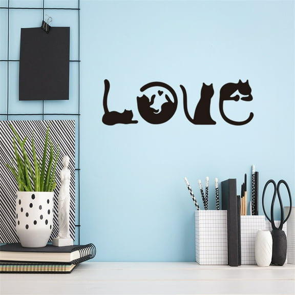 MORESEC under $5 Removable Wall Sticker, Valentine's Day Window Refrigerator Decoration, High Quality PVC Material, Easy Peel and Stick Application, Perfect for Glass Tile Furniture
