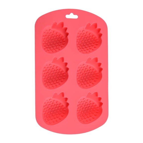 MORESEC under $5 Silicone Baking Molds, Fruit Shaped Multi-Use Silicone Molds, 6 Cavity for Baking Freezing Crafts, Non-Stick Flexible Food Grade Molds for Chocolate Soap Resin, Oven Dishwasher Safe