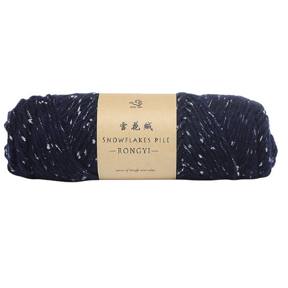 MORESEC under $5 Snowflake Scarf YarnThick Wool Crochet Yarn for Scarves, Sweaters, Hats, Soft and Warm Snowflake Design, Suitable for Baby and Adult Projects