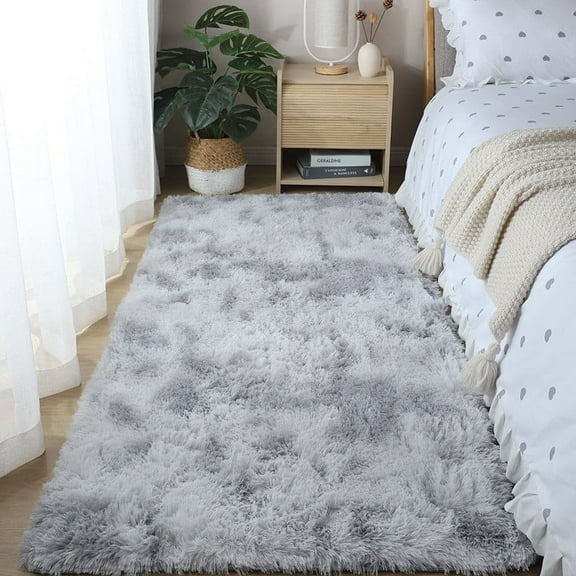 MORESEC under $5 Soft Modern Area Rug, Soft Modern Area Rug 50x160cm, Non Slip Living Room Bedroom Carpet, Boho Chic Floral Floor Mat, Plush Shaggy Sofa Bedside Rug, Home Decor Runner forKidsRoom
