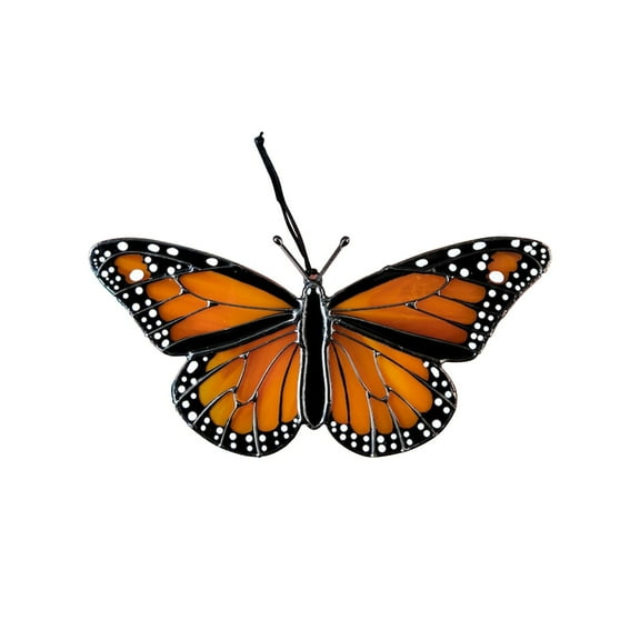 MORESEC under $5 Stained Glass SuncatcherHandmade Resin Butterfly Suncatcher for Window Decor, Colorful Glass Suncatcher for Home and Garden, Light Catcher Hanging Ornament for Indoor and Outdoor