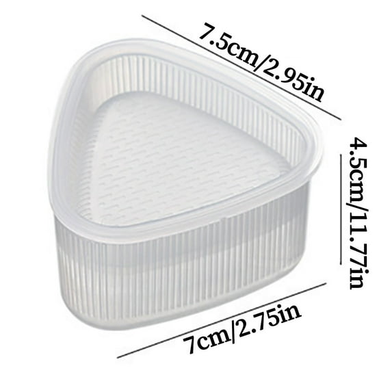 MORESEC under $5 Sushi Rice MoldHousehold Bento Seaweed Sushi Maker, Food Grade PP Rice Ball Triangle Rectangle Mold, Easy Clean Kitchen DIY Tool for Kids