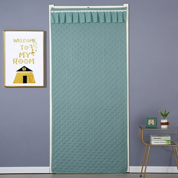 MORESEC under $5 Thermal Insulated Door Curtain, Insulated Door Curtain, Thermal Winter Door Cover, Cold Block Draft Stopper, Energy Saving Door Liner, Thickened Windproof Curtain