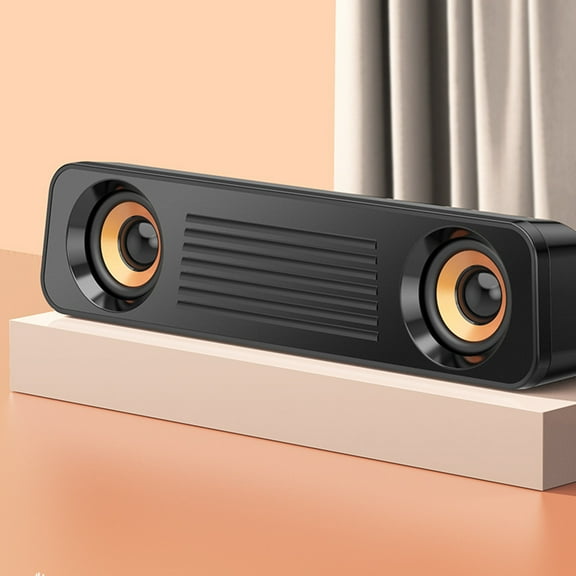 MORESEC under $5 USB Powered SpeakersWired Desktop Sound Bar Speaker for Computer TV, Stereo Sound, Plug and Play, Space Saving Design, Wide Compatibility, Clear Audio