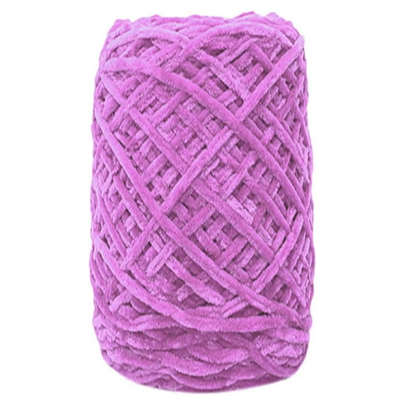 MORESEC under $5 Velvet Yarn, 100g Velvet Yarn Fluffy Soft Knitting Wool, Chunky Roving Yarn for Scarves Hats Blankets, Warm Thick Yarn, Handmade Craft Yarn, Plush Knitting Yarn