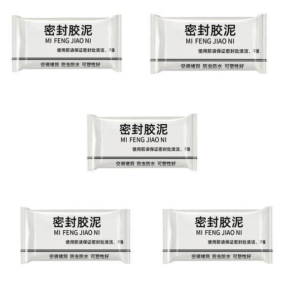 MORESEC AC Hole Sealing Glue Putty, Household Sewer Pipe and Wall Gap Filler, Durable Rubber Sealant for Dormitory and Home Use, Weatherproof and Flame Retardant Repair Putty, Easy to Use for