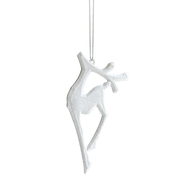 MORESEC Christmas Tree Ornament Deer Snowflake Acrylic Pendant Set for Holiday Decor Advanced Scene Decoration for Parties and Family Gatherings