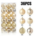 thumbnail image 1 of MORESEC Christmas Tree Ornaments 36 Pack 3cm Glitter Shatterproof Plastic Baubles Hanging Decor for Christmas Tree Party Home Decor Indoor Display Festive Celebration, 1 of 4