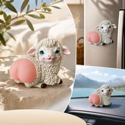 MORESEC Cute Sheep Fridge Magnets Resin Lamb Refrigerator Stickers with Peach Butt Funny Kitchen Cabinet Decor Accessory Gift Idea
