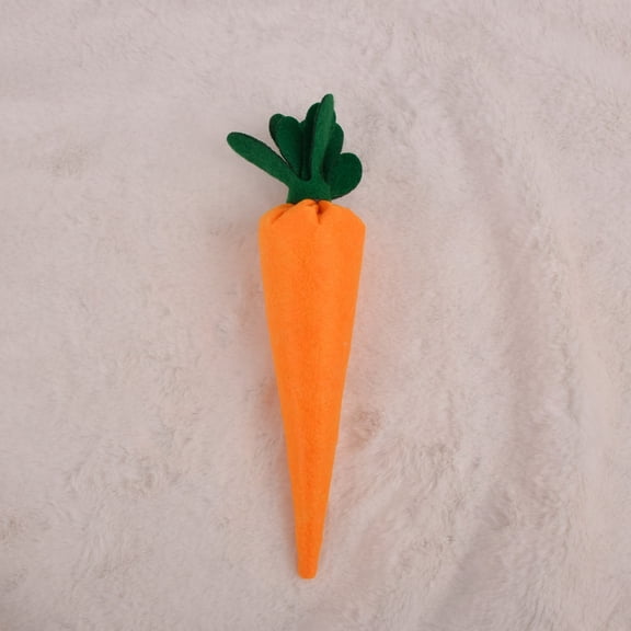 MORESEC Home 7.5x2in Artificial Fabric Easter Carrot Vegetable Decoration Toy Party Prop House Essential