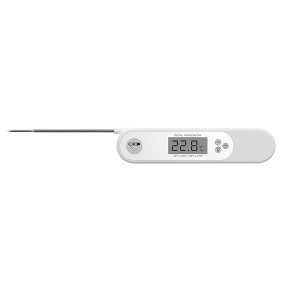 MORESEC Home Digital Instant Read Thermometer for BBQ Meat Oil Candy Foldable Probe Food Temp Large Backlit Screen