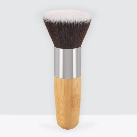 MORESEC Home Flat Foundation Makeup Brush Kabuki for Liquid Cream Powder Blending Buffing Super Soft Synthetic Bristles Non Irritating