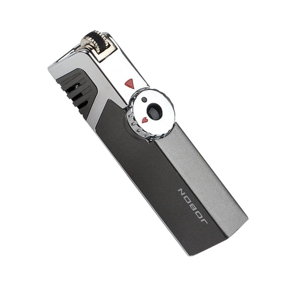 MORESEC Home Hand Held Desktop Lighter with Lock, Refillable Butane Torch for Outdoor Barbecue and Kitchen, Safety Lock Design
