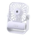 thumbnail image 1 of MORESEC Home Mini Spray Fan 500mAh 3 Speeds Water Atomization Cooling USB Rechargeable Desk Fan for Office Home, 1 of 3