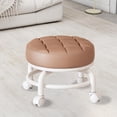 thumbnail image 1 of MORESEC Home Wheeled Low Stool for Home Use Small Mobile Rolling Seat with Wheels for Shoe Change Office Seamstress 25x25x22cm, 1 of 8