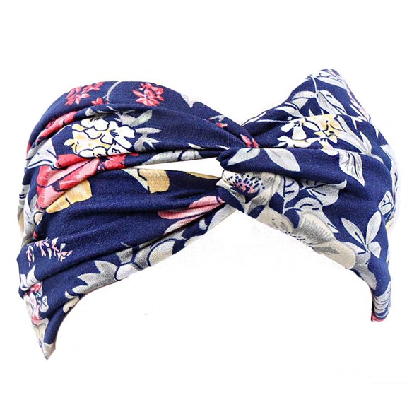 MORESEC Printed Wide Elastic Boho Head Wraps for Yoga and Running, Non-Slip Fashion Hair Bands for Workouts and Daily Casual Wear, Soft Nylon Athletic Headwear