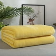 thumbnail image 1 of MORESEC Solid Color Double Layer Flannel Throw Blanket 50x70 in Soft Lightweight Breathable for Summer Air Conditioning Office Nap Couch Sofa All Season, 1 of 6