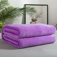 thumbnail image 1 of MORESEC Solid Color Double Layer Flannel Throw Blanket 50x70 in Soft Lightweight Breathable for Summer Air Conditioning Office Nap Couch Sofa All Season, 1 of 6