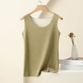 thumbnail image 1 of MORESEC Women Sleeveless Tank Tops Cotton Round Neck Casual Basic Solid Summer Tee Shirts Vacation Fashion Clothes, Green L, 1 of 6