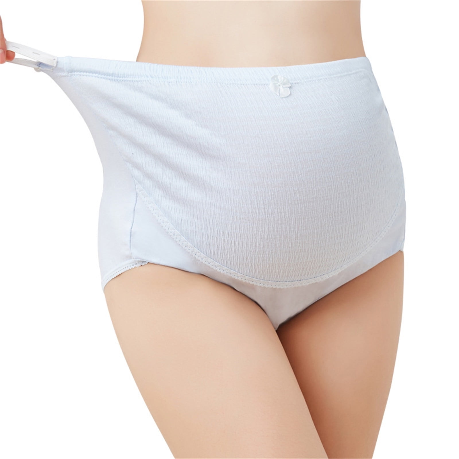 Combo of  Beige Maternity Over belly High Waist Lace Panty and Maternity Nursing Sleep Bra