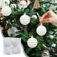 thumbnail image 1 of MORESEC XUld Home 4-Piece 6cm Flocked Christmas Balls Ornament Set Red White Green Pink Orange Brown Black for Tree Christmas Decor, 1 of 6