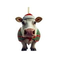 thumbnail image 1 of MORESEC XUld Home Christmas Decoration Personalized Cow Gift Iron Ornament for Tree Hanging Farmhouse Theme Holiday Party Decor Bedroom Decor, 1 of 5