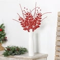 thumbnail image 1 of MORESEC XUld Home Christmas Decoration Simulation Berry Tender Leaf Cutting Bundle Plastic Silver Red Rose Gold Tree Accessories 40cm for Party Christmas Decor, 1 of 6