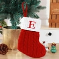 thumbnail image 1 of MORESEC XUld Home Cute Letters Christmas Stocking Wool Knitted Socks Tree Pendant Decor 18x15cm Christmas Decor, 1 of 3