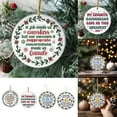 thumbnail image 1 of MORESEC XUld Home Personalized Circular Friendship Christmas Tree Decorations Acrylic Ornament for Hanging Gift Holiday Party Room Decor, 1 of 7