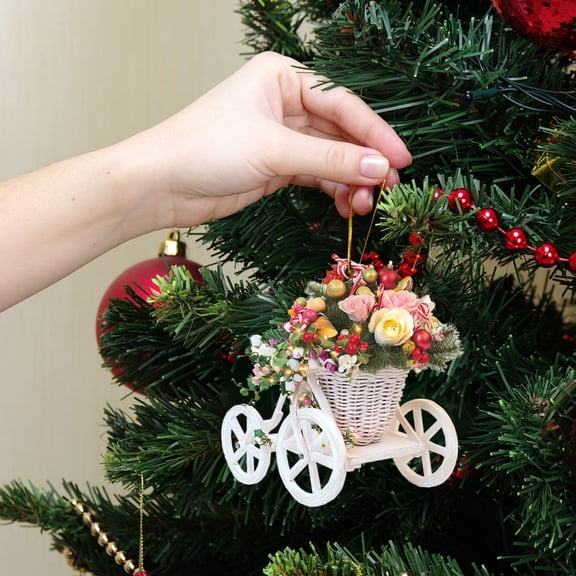 MORESEC under $5 Flower Car Pendant, Vibrant Acrylic Sunlight Catcher with Hanging Hook for Automotive Interior Decor and Backpack Accessory