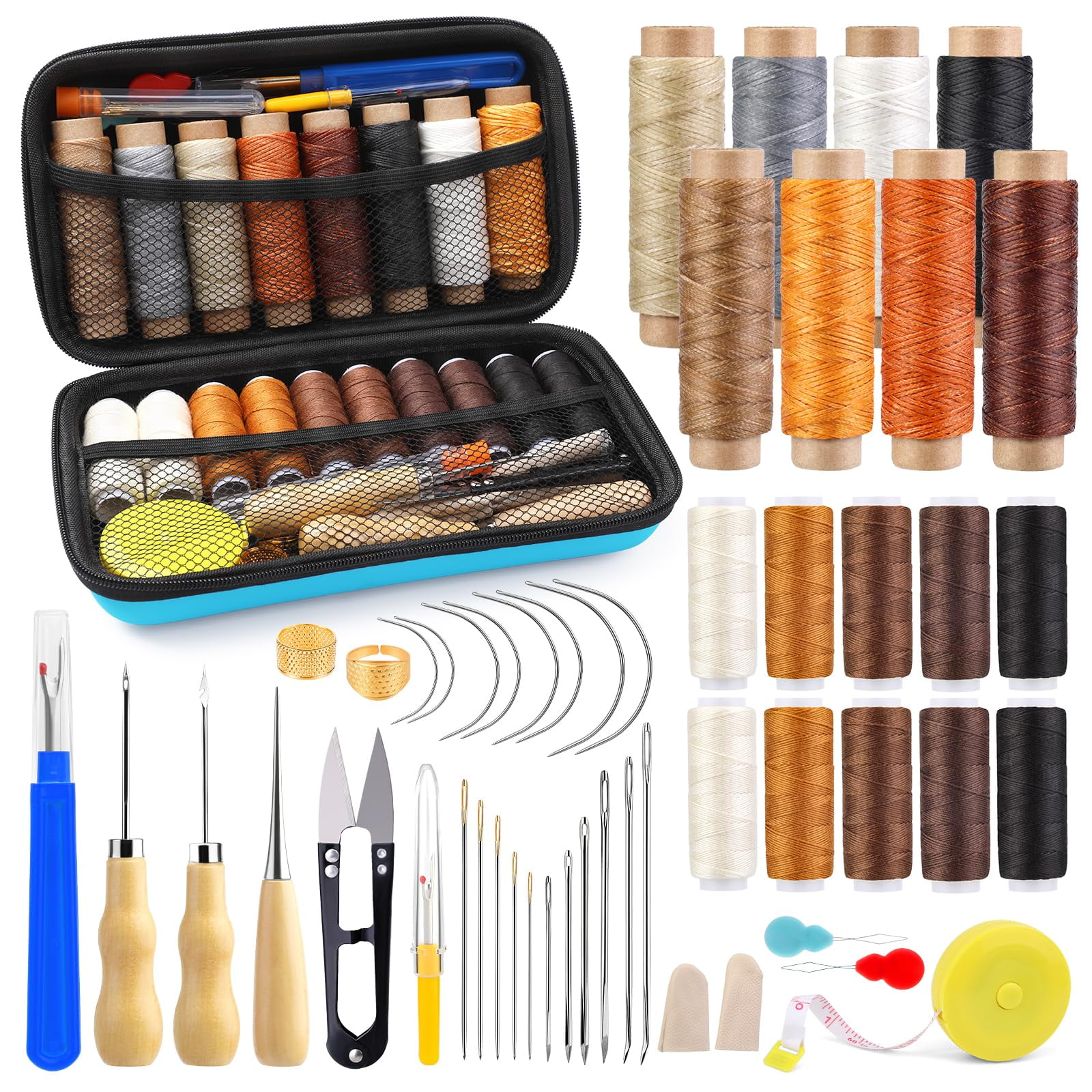 MORFEN Leather Sewing Kit, Leather Stitching Kit, Leather Working Kit ...