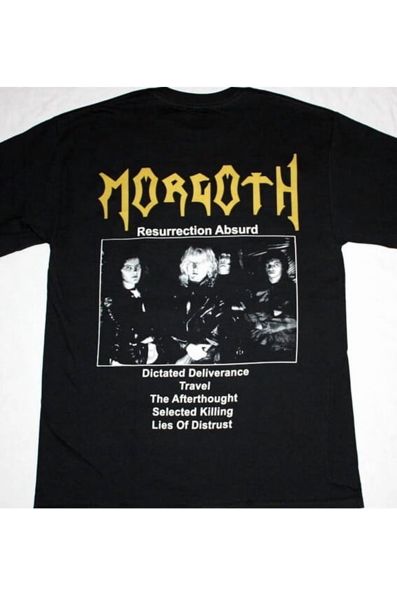 MORGOTH RESSURECTION ABSURD'89 NEW BLACK T-SHIRT TN0271