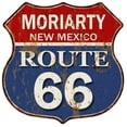 thumbnail image 1 of MORIARTY, NEW MEXICO Route 66 Shield Metal Sign Man Cave Garage Size: 12"x 12", 1 of 5