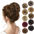 thumbnail image 1 of MORICA 1PCS Messy Bun Hair Scrunchies Curly Wavy Heat Ponytail Synthetic Chignon for Women Updo Hairpiece Natural Black, 1 of 7