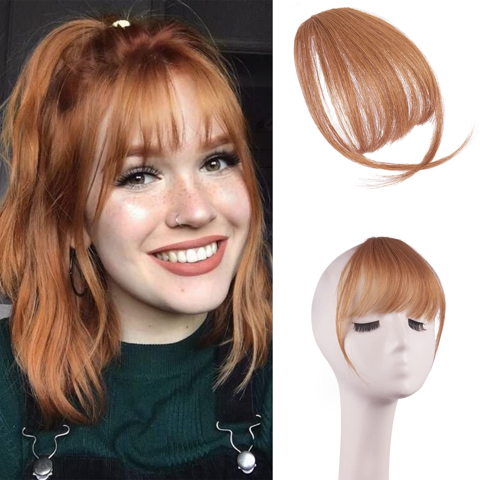 Clip in bangs auburn online
