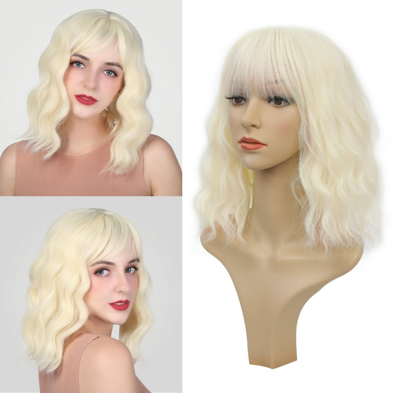 Curly bob synthetic clearance wig