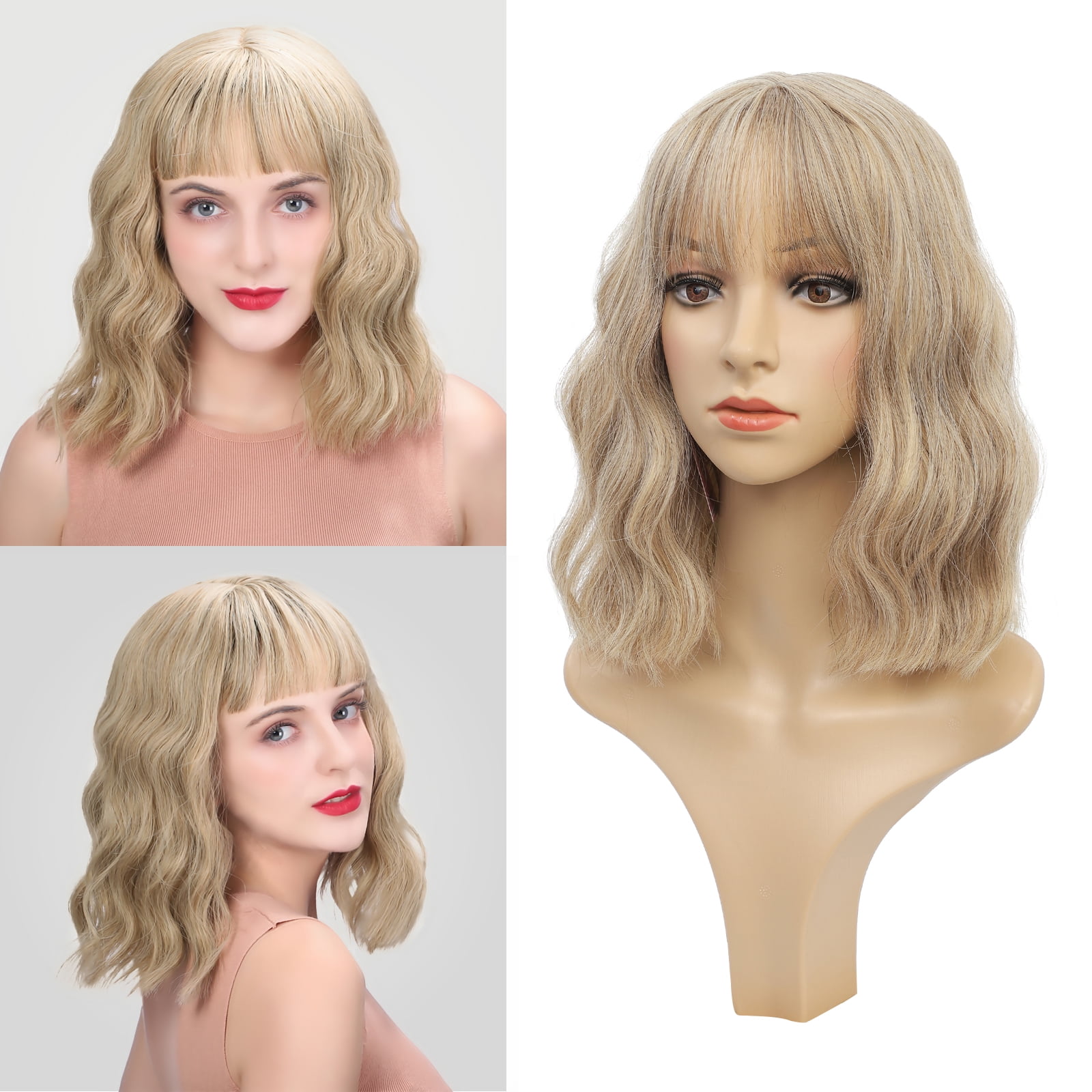 Curly bob style wigs hot sale