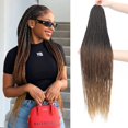 thumbnail image 1 of MORICA Ombre Crochet Hair Senegalese Twist 28 Inch 8 Packs Small Crochet Hair For Braiding, Twist Crochet Hair for Black Women, Crochet Braids Hair Hot Water Setting (28 Inch, 1B/30/27), 1 of 7
