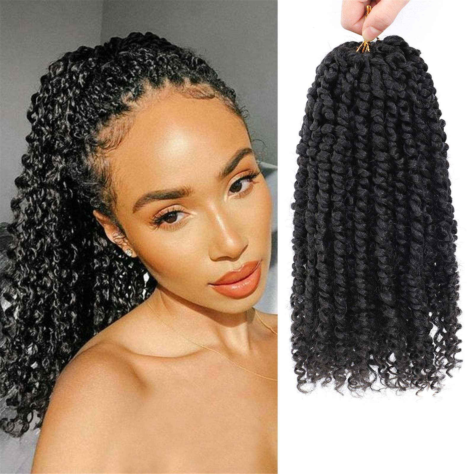 MORICA Passion Twist Hair 8 Packs 12 Inch Passion Twist Crochet Hair