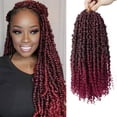 thumbnail image 1 of MORICA Passion Twist Hair 8 Packs 14 Inch Passion Twist Crochet Hair For Women, Crochet Pretwisted Curly Hair Passion Twists Synthetic Braiding Hair Extensions (14 Inch 8 Packs, TBUG), 1 of 5