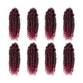 thumbnail image 1 of MORICA Passion Twist Hair For Kids 8 Packs 6 Inch Passion Twist Crochet Hair For Women, Crochet Pretwisted Curly Hair Passion Twists Synthetic Braiding Hair Extensions(6 Inch 8 Packs, TBUG), 1 of 6